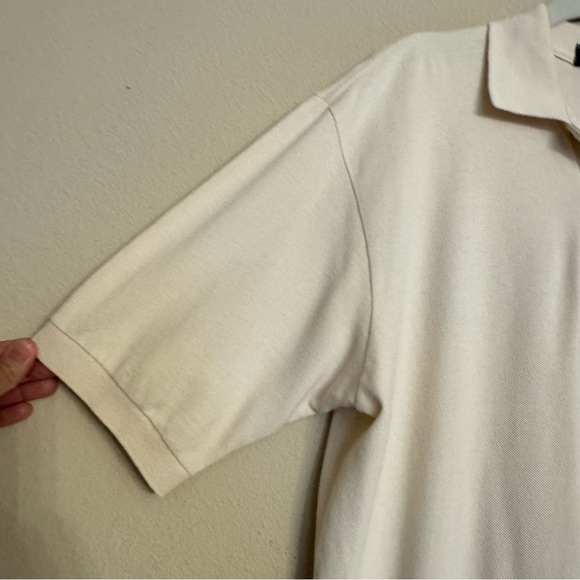 VINTAGE Polo Golf Ralph Lauren Shirt Mens Medium M Ivory Crest Short Sleeve - Picture 7 of 12
